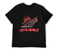 Megumin T Shirt Konosuba Chomusuke Explosion T-Shirt Awesome 100% Cotton Tee Shirt Male Graphic Short Sleeve Tshirt XXL