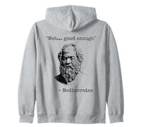 Meh Good Enough Funny Mediocrate Philosophie Grecque Sarcastique Sweat à Capuche