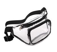 MeHam Sac de Taille de Sport Transparent, Sac de Sport Transparent imperméable, Sac de Sport de Plein air imperméable