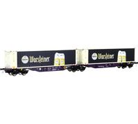 Mehano 28399 Wagon porte-conteneurs HO Sggmrss90 Warsteiner der RailRelease