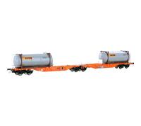 Mehano 28401 Wagon porte-conteneurs HO Sggmrss'90 Bertschi de la Wascosa