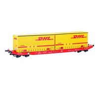 Mehano 28411 Wagon porte-conteneurs HO Sgkkms 698 DHL de la DB Cargo
