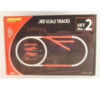 MEHANO F102 Set Elargissement Tracé Rails Droites + Aiguillages 30pz Voie H0 1 :
