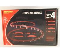 MEHANO F104 Ensemble D'Extensions De Piste En Huit Courbes Droites 52pz H0 1:87