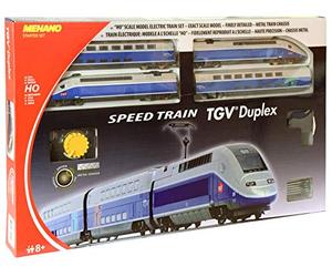 Mehano - T681 - Coffret de Train TGV - Duplex À L'echelle Ho, Gris,Bleu