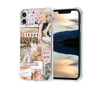 mehidpur Coque de collage esthétique chrétienne pour iPhone 11, coque graphique Jésus de motivation pour femmes et hommes, coque en TPU souple unique tendance pour iPhone 11