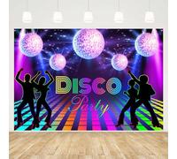MEHOFOND 2,1 x 1,5 m-Toile de Fond pour fête Disco des années 80 pour Hip-hop Rock-Musique rétro-Flash-Fond de scène-Photographie-Anniversaire Adulte-Maison colorée-Décoration pour Studio Photo