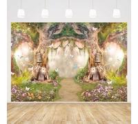 MEHOFOND Toile de fond Forêt de Conte de Fées 3 x 2,1 m Accessoires de Photographie Princesse Wonderland Fée Enchantée Fleur Fond Photo pour Décoration de Fête Papier Peint Séances Photo Studio Booth