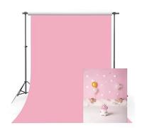 MEHOFOND Toile de fond rose uni pour photographie - 1,5 x 2,1 m - Couleur pure - Portrait - Studio photo - Accessoire photo