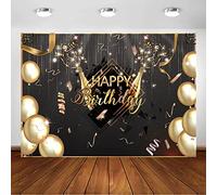 Mehofoto Joyeux Anniversaire Toile de Fond 7x5ft Champagne Ballons Décorations de Fête d'anniversaire 30e 40e 50e 60e Anniversaire Photographie Toile de Fond
