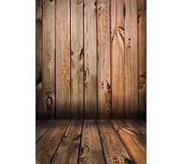 MEHOFOTO Toile de fond vintage en vinyle sans couture pour photographie de nouveau-né en bois rouge 1,5 x 2,1 m