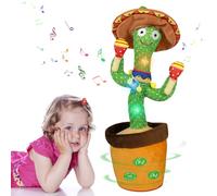 MeHoo Cactus Qui Danse et répète avec Fonction de contrôle du Volume, répète ce Que Vous Dites à bébé, promouvoir la Langue, Jouets Cadeaux et décoration d'intérieur