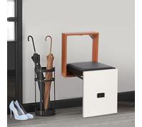MEHOOSPVN Chaise pliante murale - Tabouret mural - Charge maximale : 150 kg - Tabouret caché pour changer rapidement de chaussures ou de repos - Pour couloir, entrée, bois