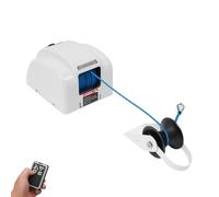 MEHOOSPVN Guindeau d'ancrage pour bateaux, 12 V, treuil électrique avec télécommande, transmission robuste tout en acier pour ancres jusqu'à 20 kg, convient pour l'eau douce et l'eau salée, treuil