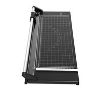 MEHOOSPVN Massicot A4 avec 2 lames de papier et règle de positionnement - 24 pouces - Haute précision - Pour photos, coupons et étiquettes - Noir