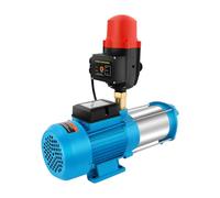 MEHOOSPVN Pompe centrifuge en acier inoxydable pour jardin 1300W, 4000L/H, Pompe centrifuge, station d’eau domestique, pompe de jardin avec protection contre le fonctionnement à sec et pressostat