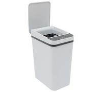 MEHOOSPVN Poubelle électrique avec capteur, 9 l, avec couvercle automatique, intelligente, induction infrarouge et vibration, silencieuse et étanche, pour cuisine, salle de bain, bureau, salon, gris