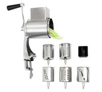 MEHOOSPVN Râpe à fromage, râpe à légumes avec 5 lames de tambour interchangeables, râpe de cuisine pour couper rapidement le fromage, les concombres, les carottes