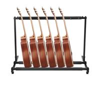 MEHOOSPVN Support de guitare pliable et portable à 7 positions - Avec 7 supports - Rembourré - Pour guitare acoustique, guitare western, guitare électrique