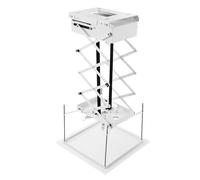 MEHOOSPVN Support universel pour projecteur, projecteur électrique, support de plafond pour plafond, course 1 m, max. 10 kg, design unique avec télécommande, pour écoles, salles de conférence