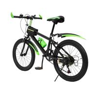 MEHOOSPVN VTT 20 pouces pour enfants 7 vitesses pour garçons et filles - Vélo de montagne amélioré - Gardes - Vélo de route robuste - Cadre en acier au carbone - Circuit précis