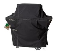 Mehr Garten Housse Barbecue trapézoïdale 152x62x117 cm, Oxford 600D | imperméable, anti-UV, résistant à la déchirure avec cordon de serrage