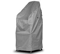 Mehr Garten Housse de chaises empilables, 66x66x80/120 cm, gris, tissu Oxford 600D, housse de protection pour chaises de jardin, imperméable, résistante aux UV et aux intempéries