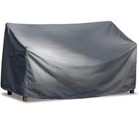 Mehr Garten Housse de Protection de Banc de Jardin | 163 x 70 x 63/86 cm | Polyester tissé Oxford 600D, Couleur : Gris