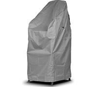 Mehr Garten Housse de Protection pour chaises empilables/chaises Pliantes | 68 x 98 x 110/150 cm | Polyester tissé Oxford 600D, Couleur : Gris