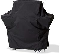 Mehr Garten Housse de Protection pour Gril à gaz - trapèze | 152 x 62 x 117 cm | Polyester tissé Oxford 600D, Couleur : Noir