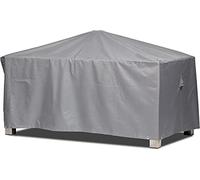 Mehr Garten Housse de Protection pour Table de Jardin rectangulaire | 205 x 105 x 71 cm | Polyester tissé Oxford 600D, Couleur : Gris