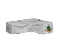 Mehr Garten Housse salon de jardin en L droite 270x215x80 cm | Oxford 600D, imperméable, anti-UV, avec cordon de serrage