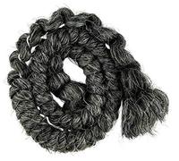 Mehron make-up Crepe Hair Tresse de 30 cm - Dark Grey