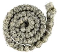 Mehron make-up Crepe Hair Tresse de 30 cm - Light Grey