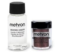 Mehron Metallic Powder avec Mixing Liquid - Bronze (5 gr/30 ml)