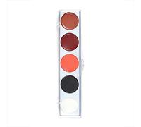 Mehron - Palette Maquillage Professionnel ProFace Base Clown Ensemble 5 Couleurs