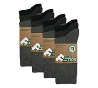 mehrstrumpf Lot de 6/12 paires de chaussettes pour homme et femme 100 % bio avec ceinture confortable sans couture (modèle : Biolivia), 35-38