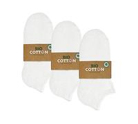 mehrstrumpf Lot de 8/12 paires de chaussettes de sport pour enfants 100% biologique sans couture pour garçons et filles (Modèle: Biolivia), 27-30