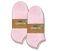 mehrstrumpf Lot de 8/12 paires de chaussettes de sport pour enfants 100% biologiques pour garçons et filles sans couture (Modèle: Biolivia), 23-26