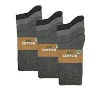 mehrstrumpf Lot de 8/12 paires de chaussettes pour enfant 100 % bio en coton pour garçons et filles sans couture (modèle : Biolivia), 31-34