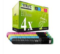 Mehrwegtoner 4X Kraft Office Supplies Cartouche de Toner Compatible pour Ricoh MP C2050 C2550spf C2030 C2530 C2550csp C2050spf remplace 841196 - 841199 Set