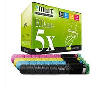 Mehrwegtoner 5X Kraft Office Supplies Cartouche de Toner Compatible pour Ricoh MP C2551 C2551AD C2051 C2051AD remplace 842061 - 842064 TYPE-MPC2551 TYPEMPC2551 Set