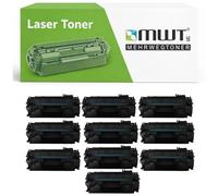 Mehrwegtoner Lot de 10 toners compatibles avec HP LaserJet M2727, remplace Q7553A 53A avec 15 % de puissance en plus