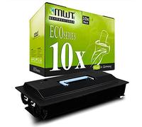 Mehrwegtoner Lot de 10 toners compatibles avec Olivetti D-Copia 25 300 300MF 35 40 400 400MF 500 500MF, équivalent du modèle B0381, noir, capacité env. 34 000 pages