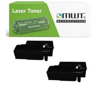 Mehrwegtoner Lot de 2 toners compatibles avec Xerox Phaser Workcentre 6020, 6022, 6027, équivalent de 106R2759, noir, avec 15 % de puissance en plus
