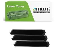 Mehrwegtoner Lot de 3 toners compatibles avec Sharp MX2010, MX2310, MX2614, MX3111, MX3114, remplace MX-23 GTBA MX23GTBA - Noir - 15 % de puissance en plus