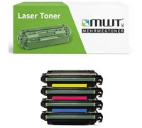 Mehrwegtoner Lot de 4 toners compatibles avec HP Color LaserJet Enterprise Flow MFP M652 M653 M681 M682, remplace CF450A-53A 655A avec 15 % de puissance en plus