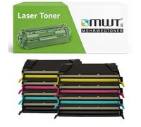 Mehrwegtoner Lot de 8 toners compatibles avec Lexmark C734 C736 - Remplace 0C736H1 - Noir, bleu, rouge, jaune - Avec 15 % de puissance en plus