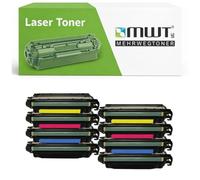 Mehrwegtoner Lot de 8 toners compatibles pour HP LaserJet M551 M570 M575 remplace CE400A-03A 507A avec 15 % de puissance en plus