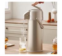 MEHWSAR Bouteille Isotherme Airpot, pichet à café, thé, Pompe à Boissons, Grande Bouteille de conférence, Distributeur d'eau Chaude, Double paroi isolée, urne à café et thé avec poignée(2.2L)